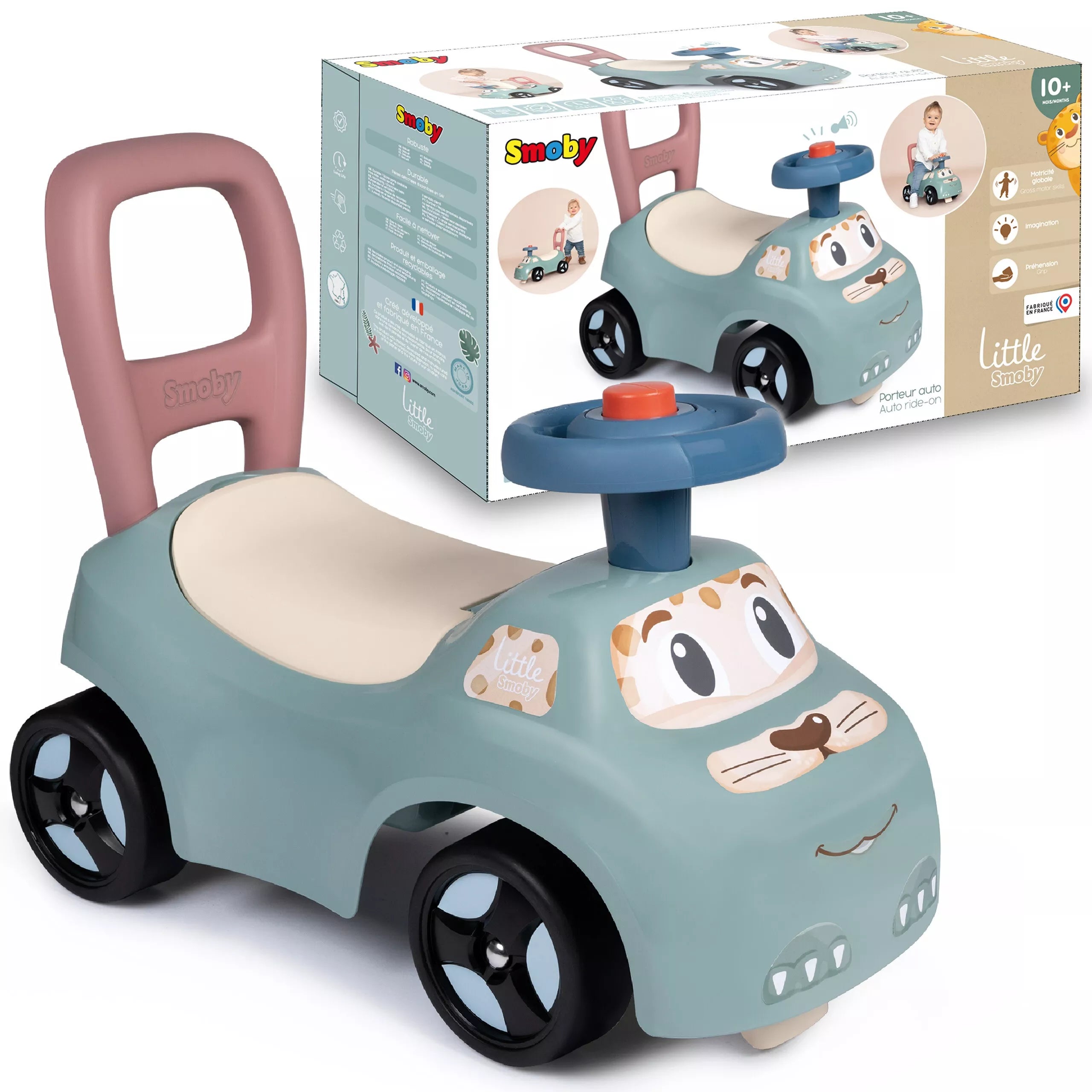 SMOBY mažasis stumiamasis triratukas su rageliu